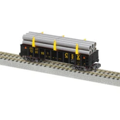 Lionel 2119201 S Scale CSX Gondola W/ Pipe Load #720195