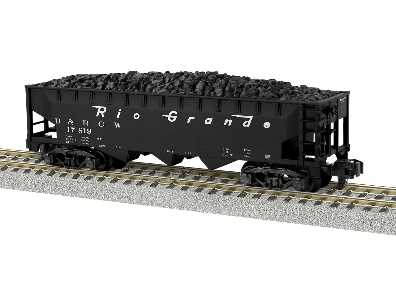 Lionel 2219304 S Scale Rio Grande 3 Bay Hopper #17819 3 Lionel 2219304 S Scale Rio Grande 3 Bay Hopper #17819