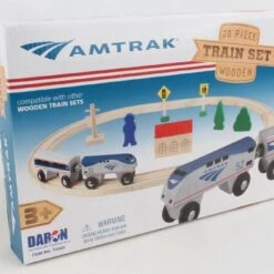 Daron Ty045 Amtrak 20pc Wood Train Set