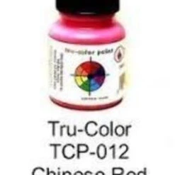 Tru-Color Paint 12 CHINESE RED 1OZ