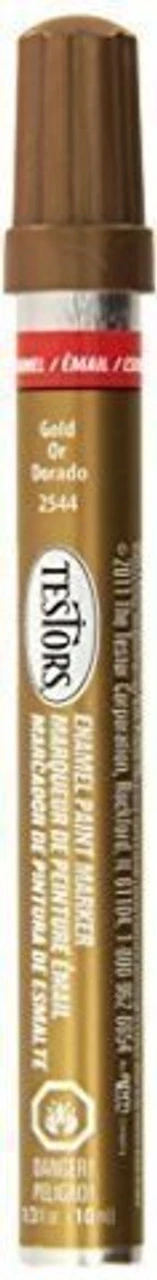 Testors Enamel Paint Marker-Metallic Gold 3 Testors Enamel Paint Marker-Metallic Gold