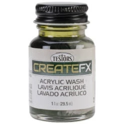 TESTORS Createfx Acrylic Wash 1oz-Olive Green -Brio shop tes79407 createfx acrylic wash 1oz olive green 83132.1609778684