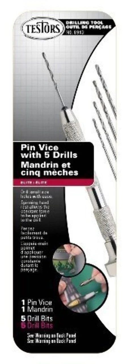 TESTORS Pin Vice & 5 Drill Bits Tool 4 TESTORS Pin Vice & 5 Drill Bits Tool - Image 2