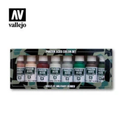 Vallejo 70129 Skin Tones And Camouflage (Set Of 8) 17 Ml Bottles