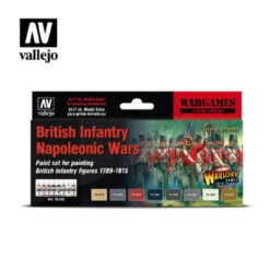 Vallejo 70163 British Infantry Napoleonic Wars (Set Of 8) 17 Ml Bottles