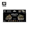 Vallejo 70201 Utility Paint Set WWII & WWIII (8 PK) -Brio shop vlj70201 vallejo 70201 utility paint set wwii wwiii 8 pk 88124.1678585501