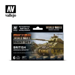 Vallejo 70204 WWII British Armour & Infantry (6 PK) 9 Vallejo 70204 WWII British Armour & Infantry (6 PK) -Brio shop vlj70204 vallejo 70204 wwii british armour infantry 6 pk 58666.1650089480