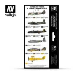 Vallejo 71145 RAF Colors Bomber & Training Air Command 1939-1945 (8 PK) -Brio shop vlj71145 vallejo 71145 raf colors bomber training air command 1939 1945 8 pk 2 24209.1678588000