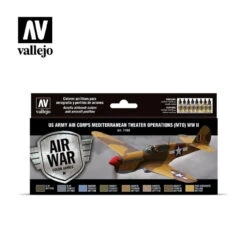 Vallejo 71183 US Army Air Corps Mediterranean Theater Operations (MTO) WWII Set (8 PK)