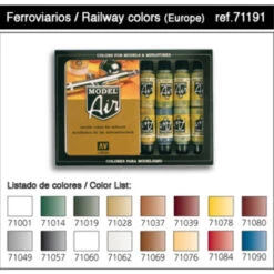 Vallejo 71191 Railway Europe Set (16 PK)